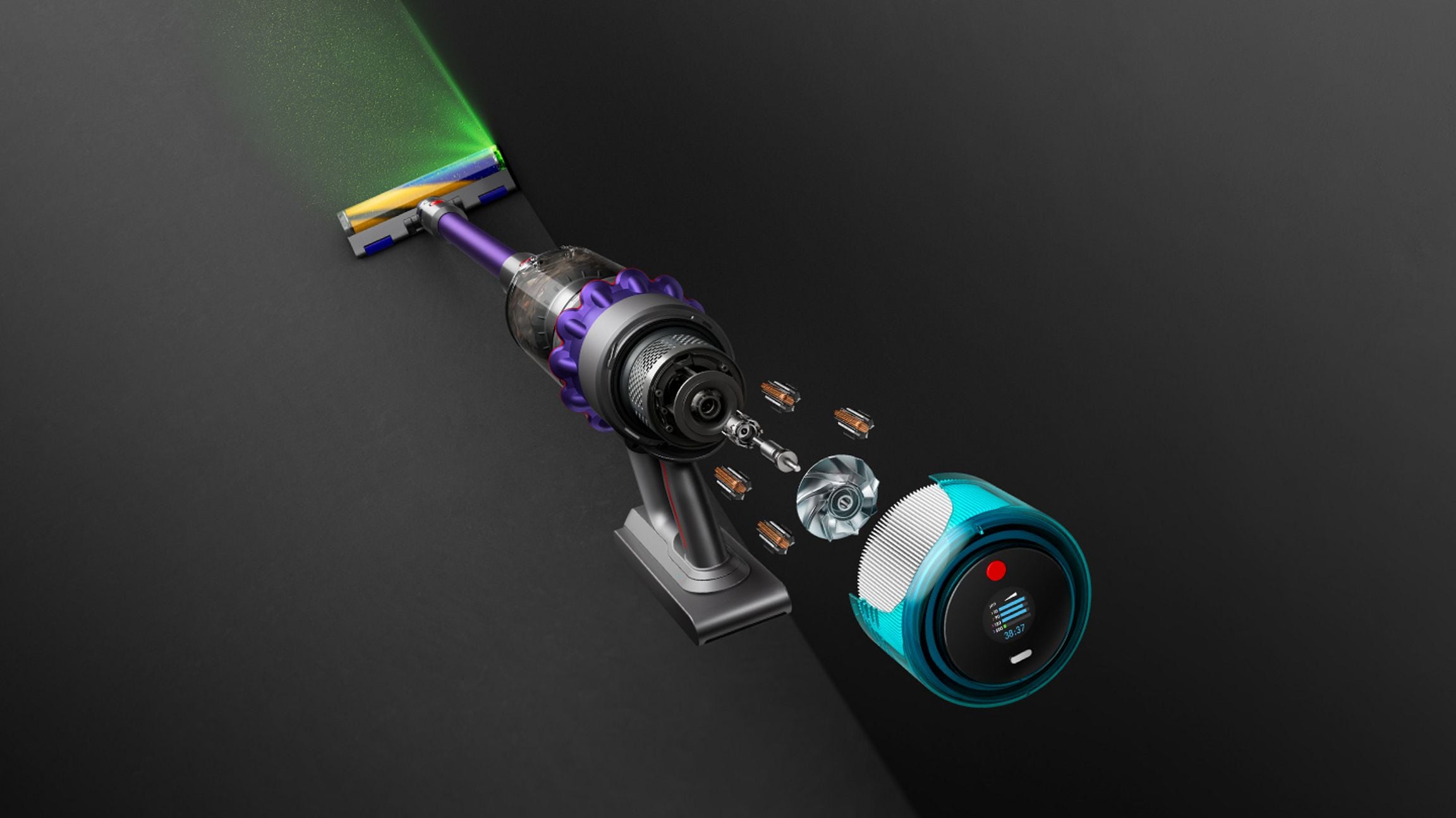 Dyson Gen5detect™ vacuum (Iron/Purple)
